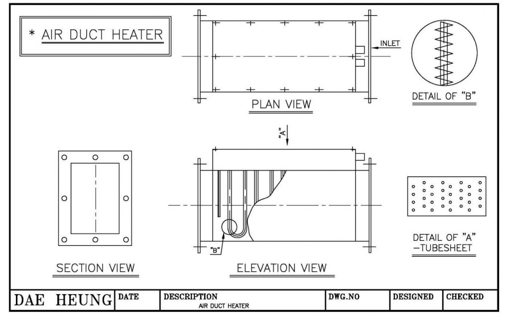 AIR DUCT HEATER FTM